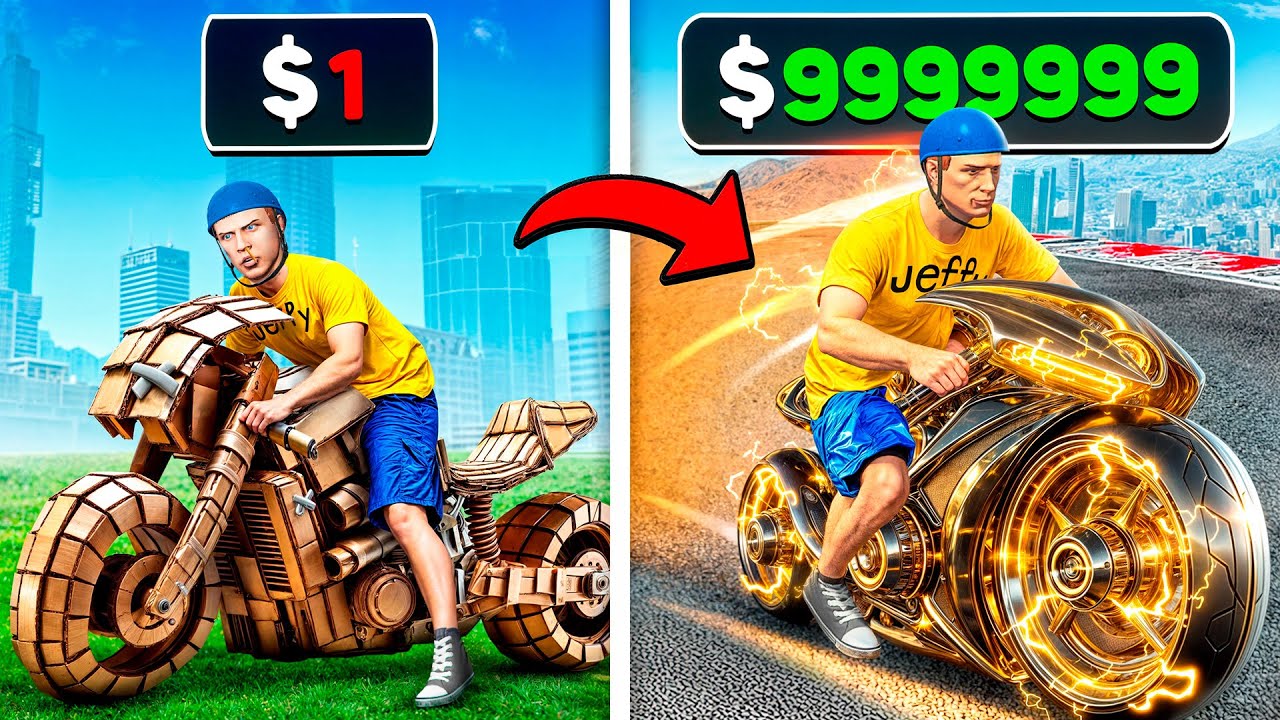 $1 To $1,000,000 SUPER BIKE In GTA 5!