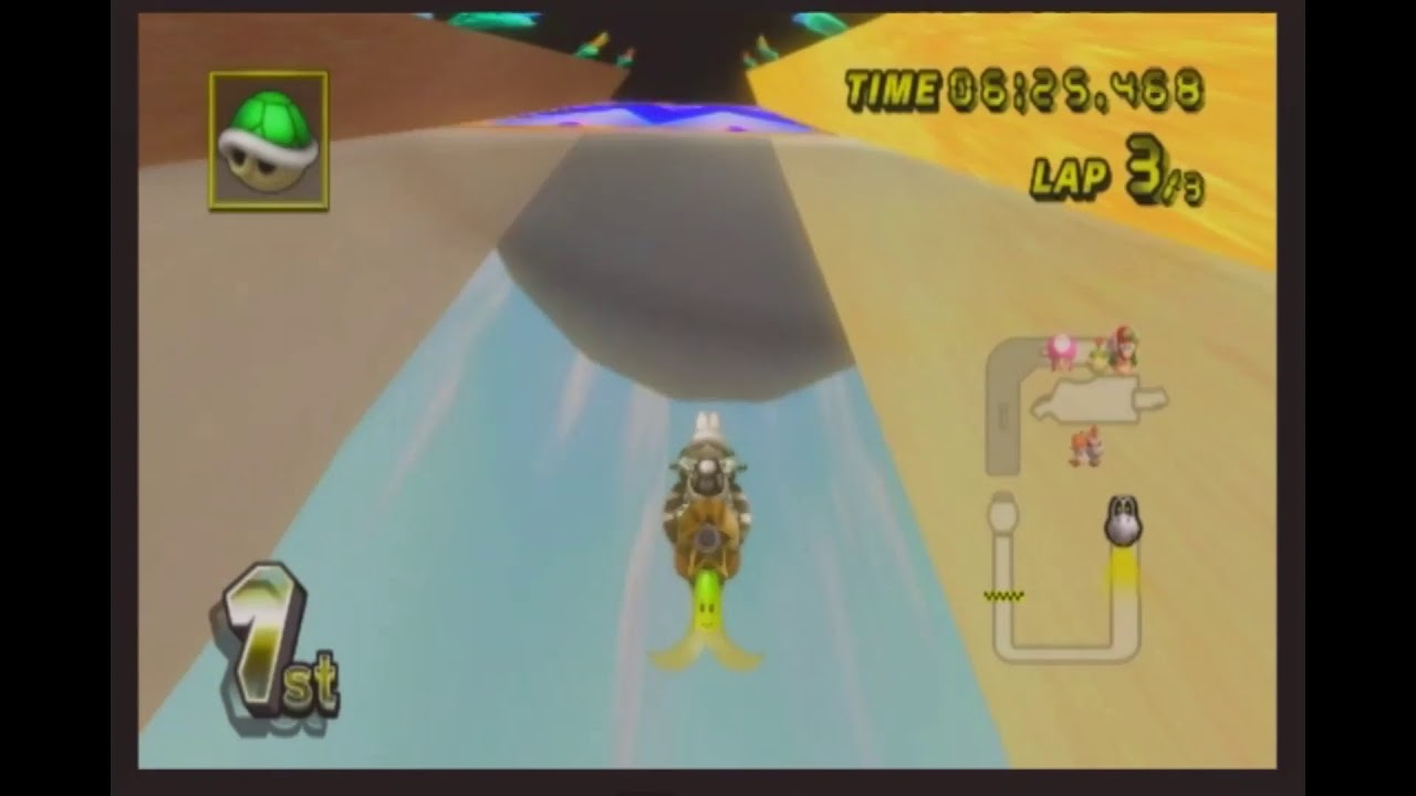 Mario Kart Wii but it's Stretched like Crazy (Flower Cup)