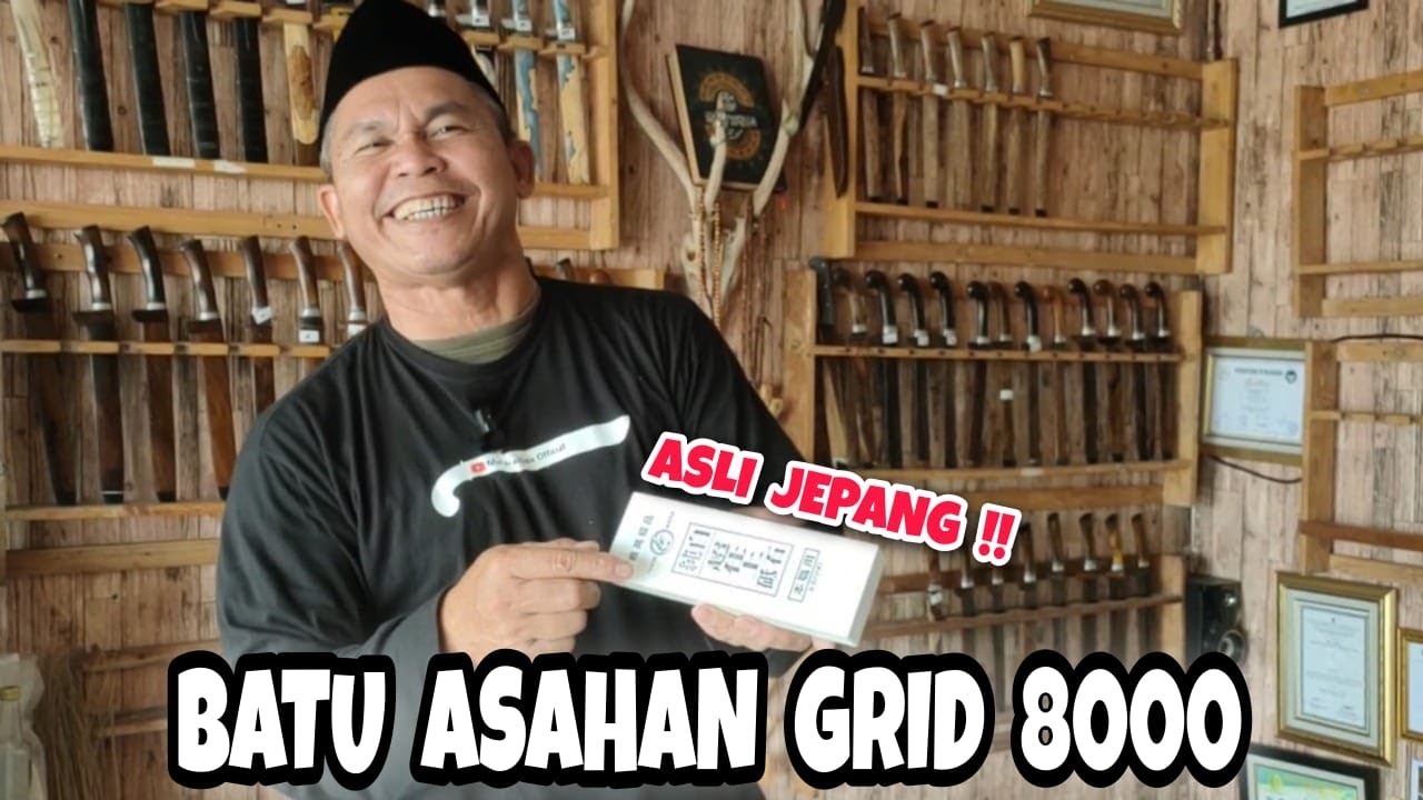 CARA ASAH PISAU MENGGUNAKAN BATU GRID 8000