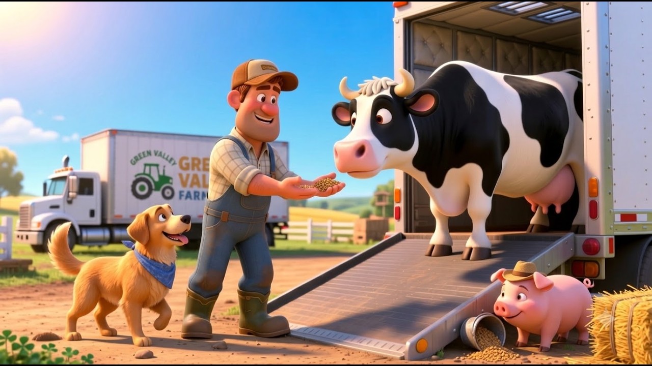 Farm Animals Escape the Truck! Old MacDonald Song 🐴