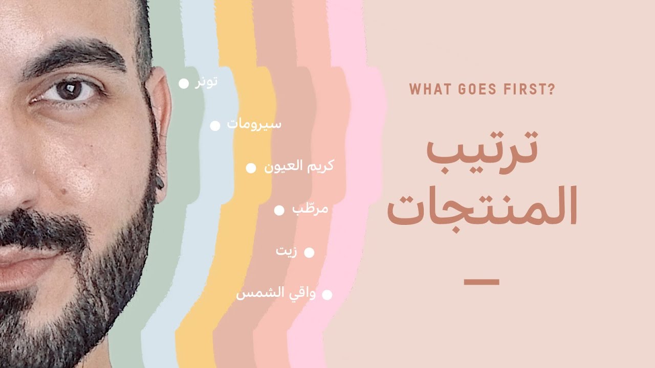 ترتيب المنتجات في العناية بالبشرة 🤦🏻‍♀️🤦🏻 خطوات سهلة لجميع انواع البشرة