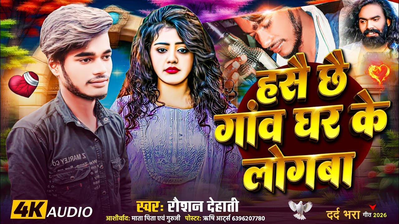 हसै छै गांव घर के लोगबा (4K Audio) Raushan Dehati | Hase Chhai Gaw Ghar Ke Logba | Bhojpuri Sad Song