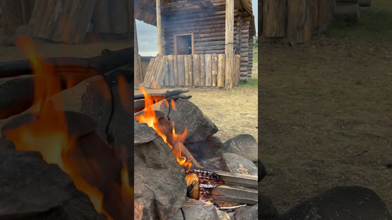 Odun Ateşinde Mantar Pişirme | Odun Kul&uuml;bede K&ouml;z &Ccedil;ayı #nature #mountains #doğa #camping #logcabin