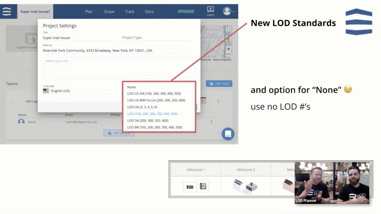BIM Planning Without Using LOD Numbers