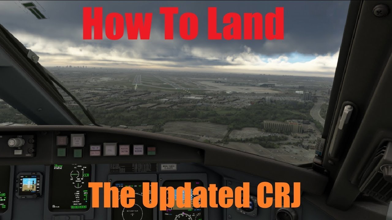 How to Land the NEW CRJ Tutorial (Real CRJ Pilot) #msfs2020 #crj
