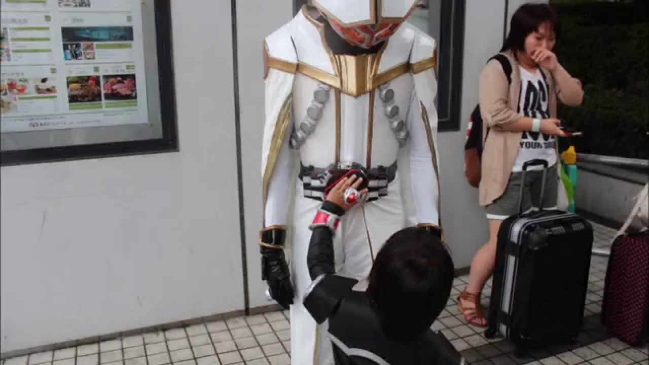 【がっくん】仮面ライダーウィザードコスプレ三昧～白い魔法使い登場