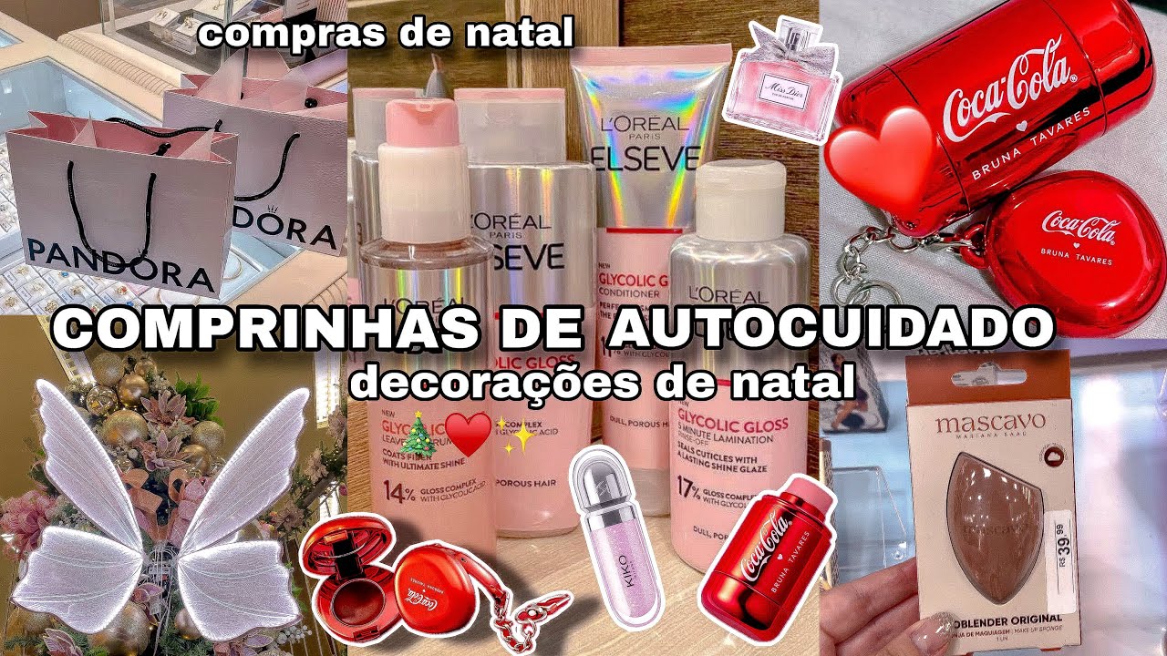 VLOG COMPRINHAS DE AUTOCUIDADO🎄✨shopping • lançamentos bruna tavares • decorações de natal • pandora