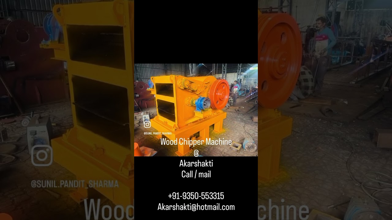 Log Shredder Machine 2025 ||The Future of Waste Wood Cutting || AKARSHAKTI || INDIAN MACHINERY ||