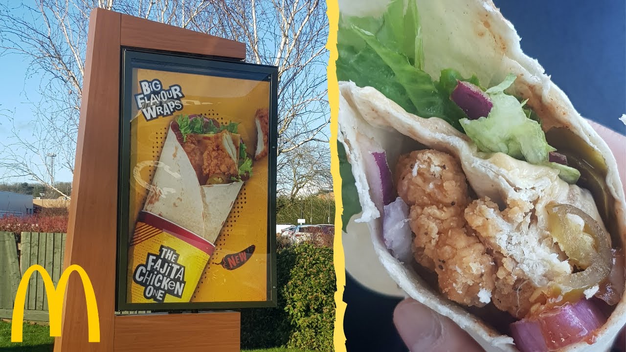 McDonalds NEW The Fajita Chicken One Wrap and Spicy Chicken Nuggets Review | Minsmeals