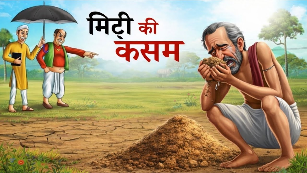 मिट्टी की कसम।Mitti Ki Kasam। Kissan Ki Kahani। Hindi Kahaniya। Cartoon Story