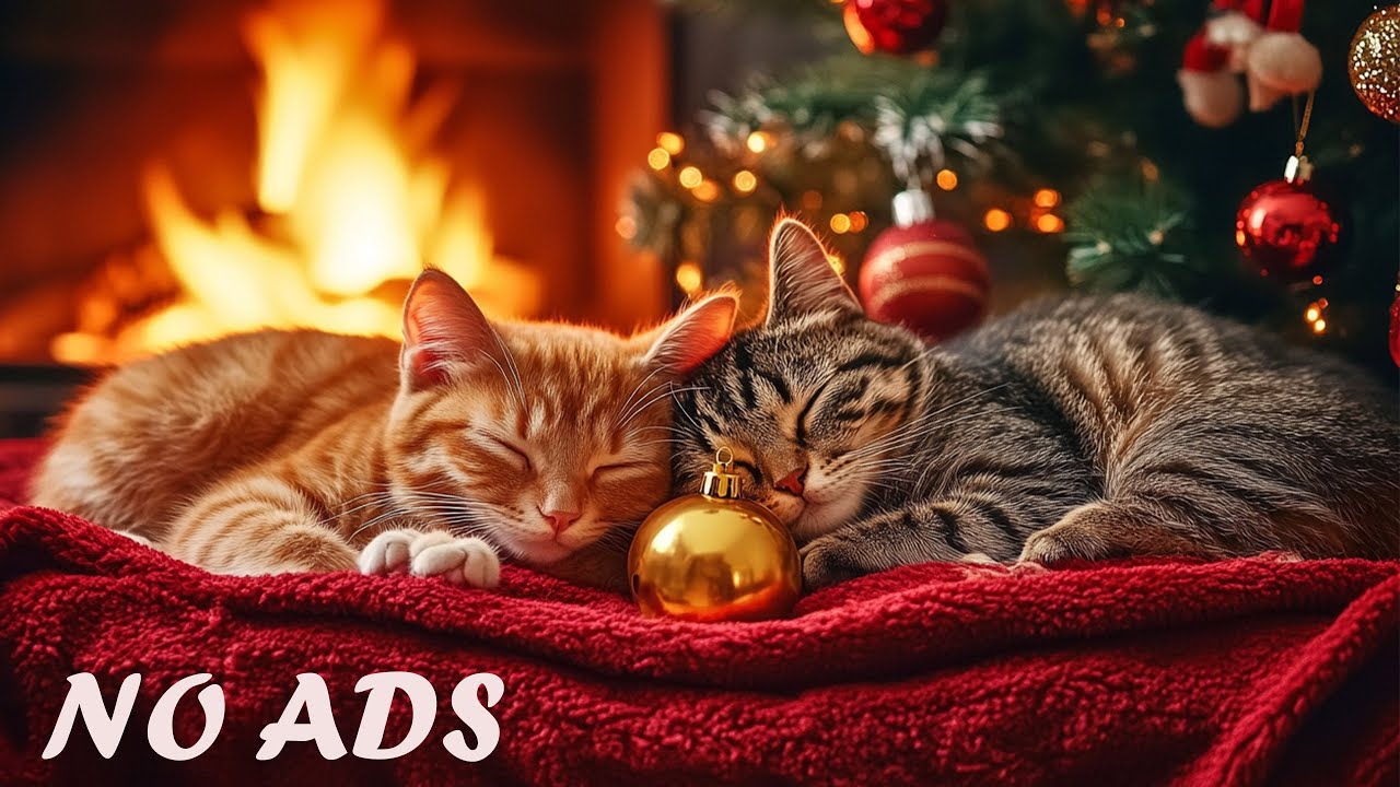 Cat Relaxation Music | Holiday Sounds - Cozy Vibes Help Cats Feel Safe and Sleep Better