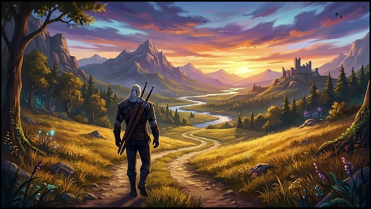 Witcher Folk Music | Calm Medieval Fantasy Ambient for Relaxation
