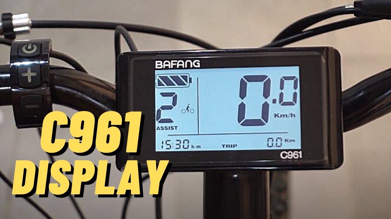 ЖК-дисплей Bafang C961 для BBSHD, BBS02, BBS0