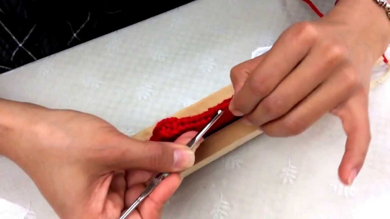 釘板毛線編織教學-別線收尾