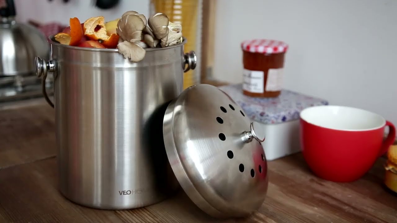 Veohome Komposteimer: Die stilvolle Lösung für Küchenabfälle!