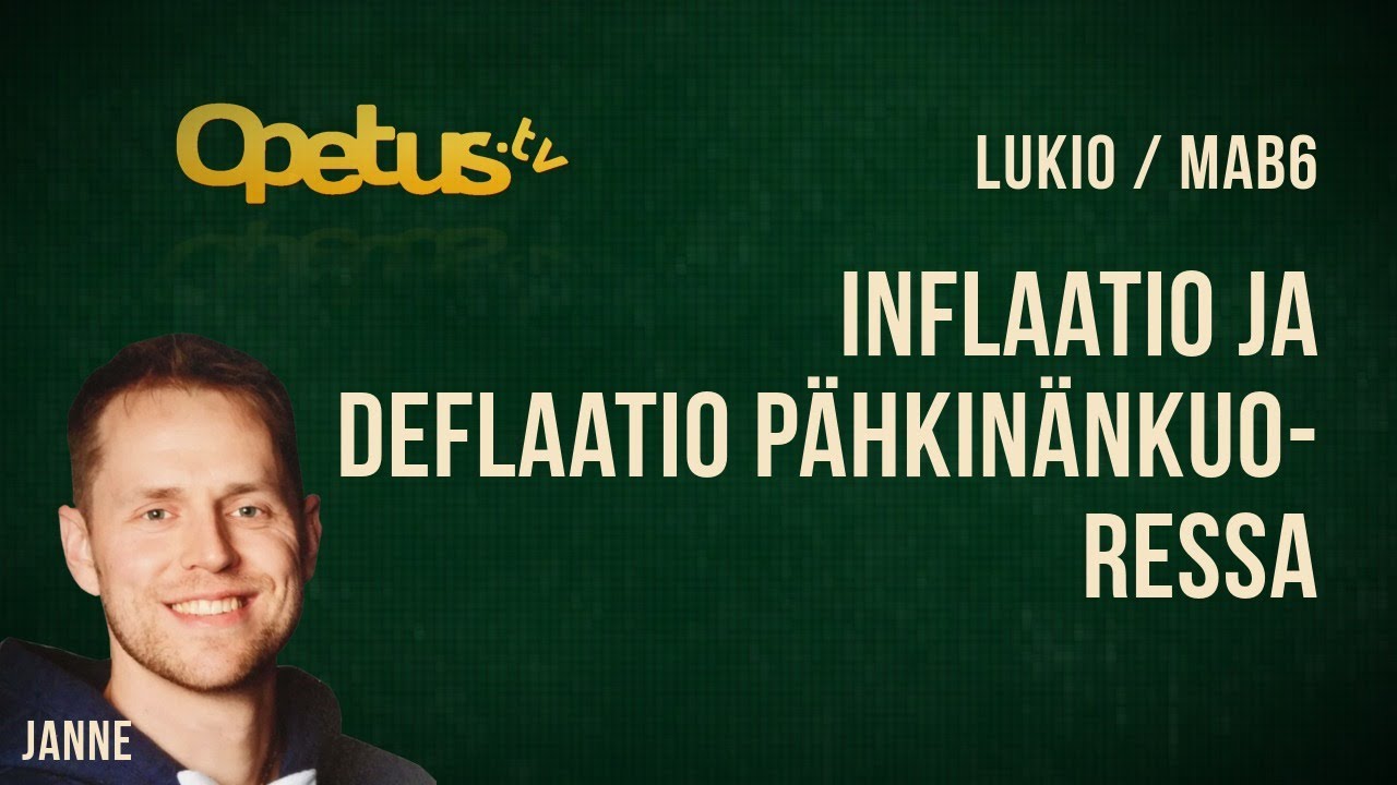 Inflaatio ja deflaatio p&auml;hkin&auml;nkuoressa