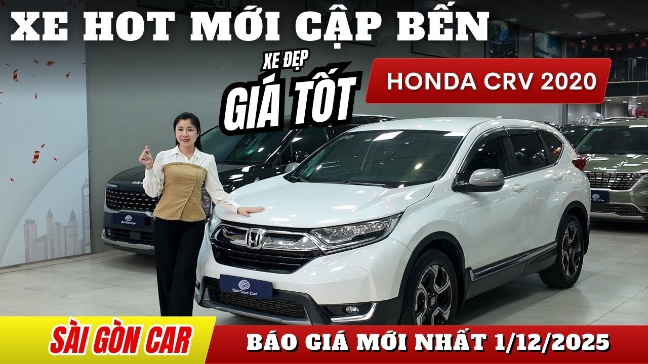 XE HOT MỚI CẬP BẾN, HONDA CRV Màu Trắng Siêu Đẹp Mới Về Tại Showroom Sài Gòn Car | Báo Gía Ô Tô Cũ