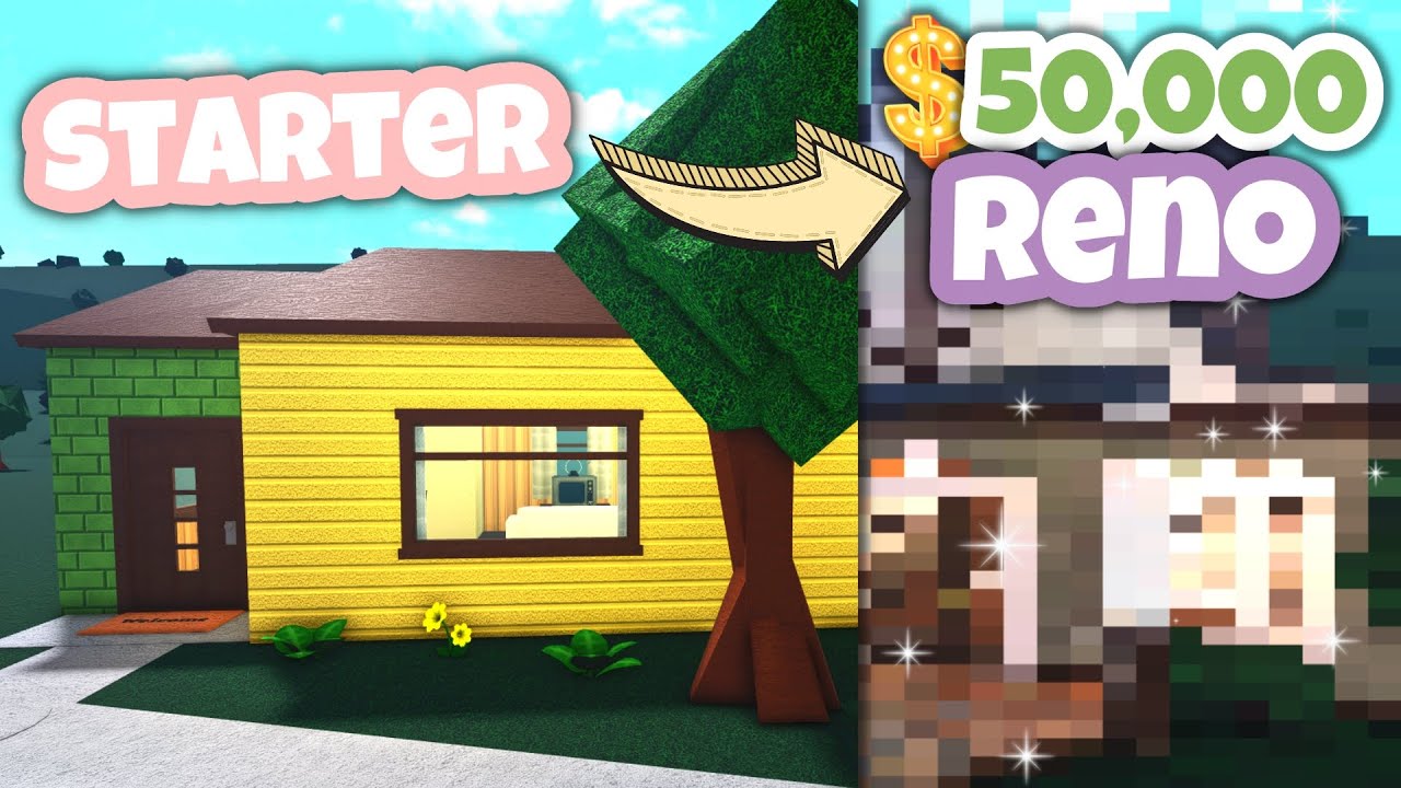 Renovating the Bloxburg Starter House on $50K BUDGET