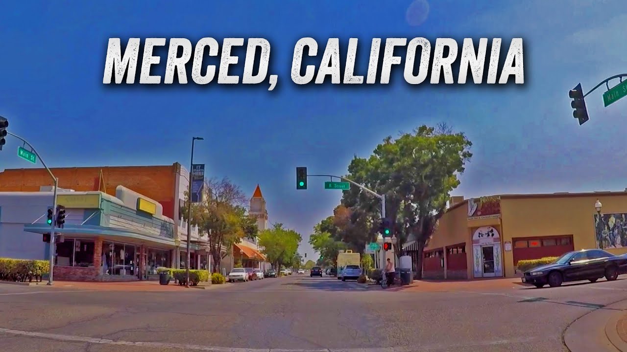 Sunny Day Driving Around Merced, California