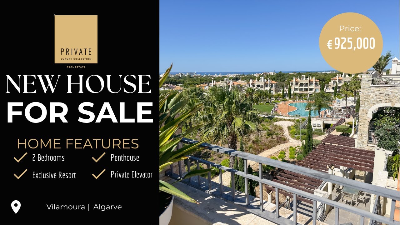 Luxury Algarve Penthouse with Private Rooftop & Sea Views | Vilamoura Property Tour
