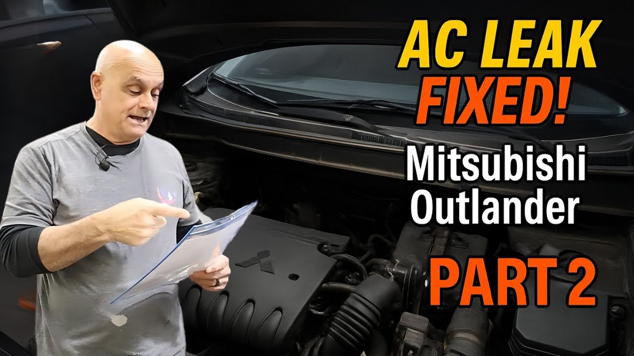 🔧 Part 2: AC Compressor Leak Fix & Full System Overhaul – Mitsubishi Outlander Repair 🔧