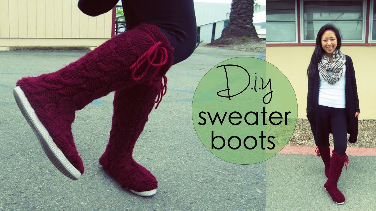 DIY Sweater Boots