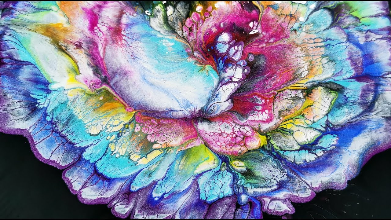 (145) Over the rainbow / Spiral flower dip