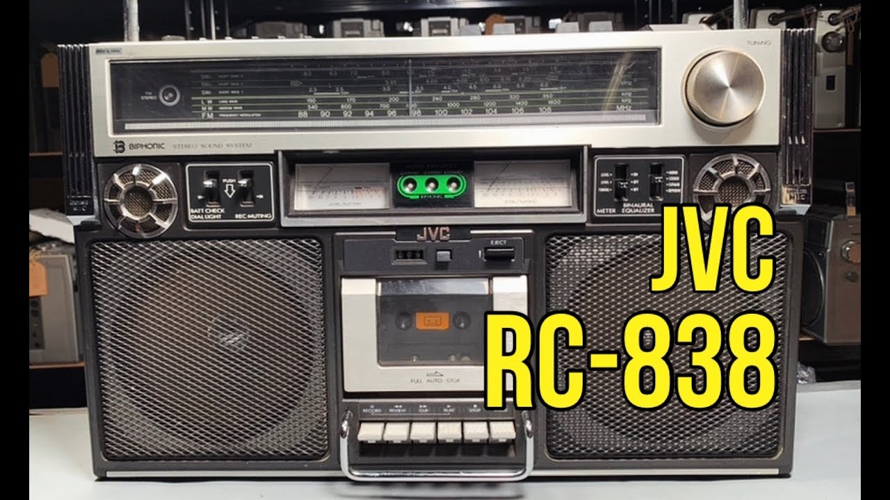 JVC RC838 Radio Cassette Unboxing and Appraisal Before Repair. Boombox Service