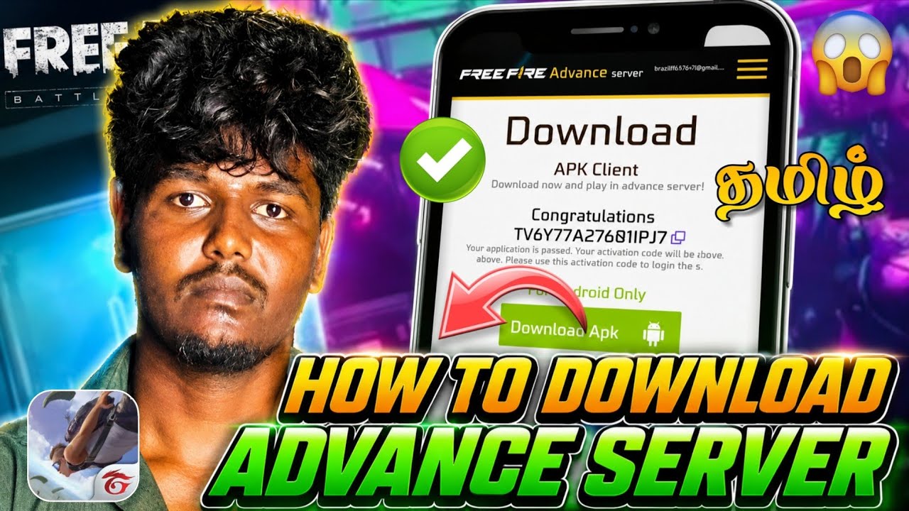 🤯HOW TO DOWNLOAD FREEFIRE ADVANCE SERVER IN TAMIL💥