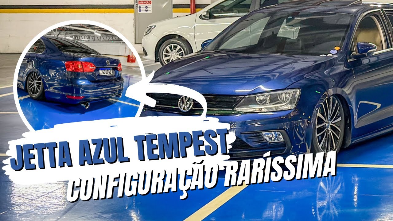 Jetta Azul Tempest. Susp Ar + Parachoque do GLI Mk6,5 🤩