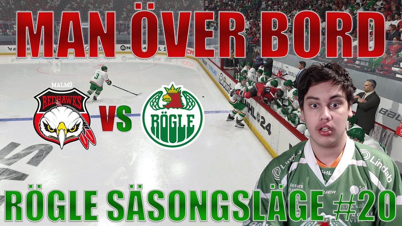 Man över bord i skånederbyt i Malmö: Rögle säsongsläge på NHL 24