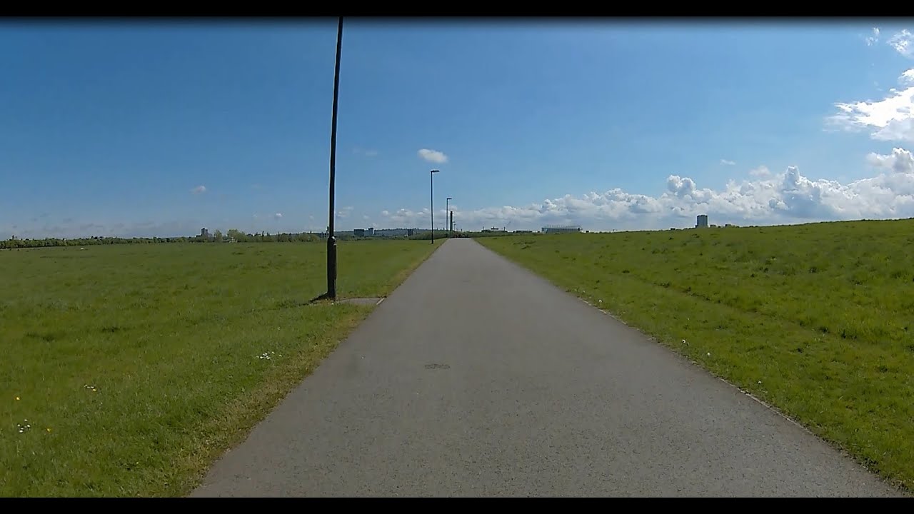 Newcastle upon Tyne Cycle Route - Gosforth to Quayside via Town Moor HD POV