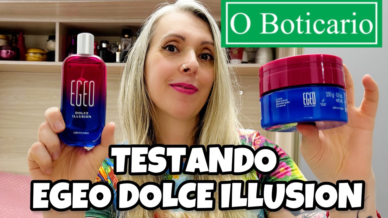 TESTANDO O NOVO PERFUME EGEO DOLCE ILLUSION O BOTIC&Aacute;RIO + HIDRATANTE CORPORAL 