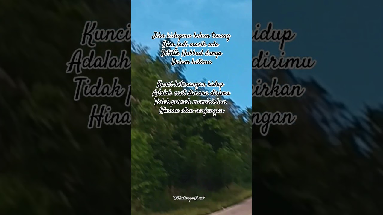 Hinaan atau sanjungan.. #hubbuddunya #kehidupan #filosofi