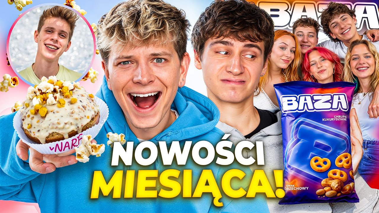 CHRUPKI BAZY I PĄCZEK vNARFA?!😱🍬 TESTUJĘ NOWOŚCI SŁODYCZOWE Z LUTEGO | Dominik Rupiński