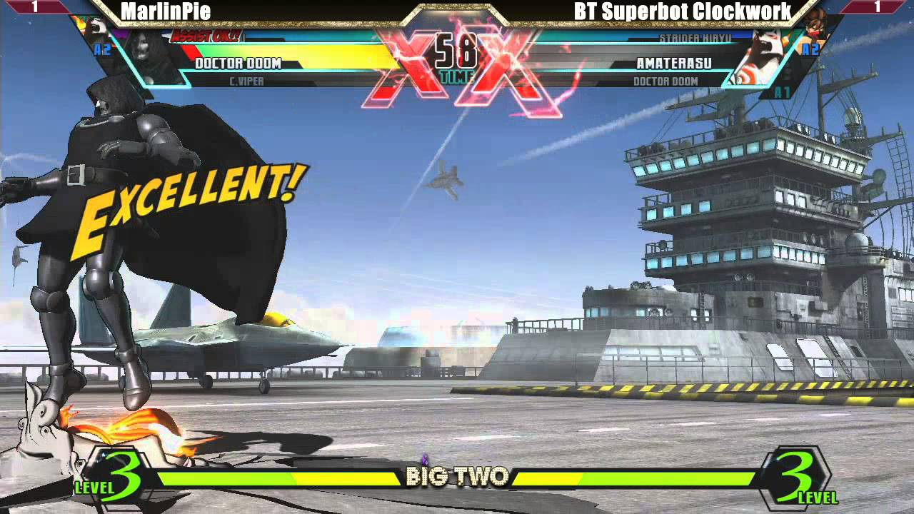 Brokentier Titans Clash! UMVC3 MarlinPie vs BT Superbot Clockwork - Big Two #48 tournament