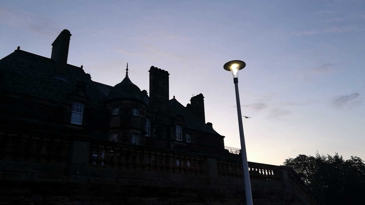 Lockheed C-130 Hercules fly past Edinburgh Castle