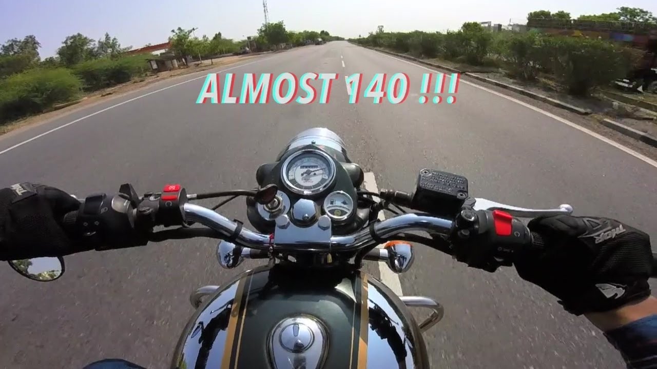 Royal Enfield Classic 500 TOP SPEED | 138-139KMPH | GoPro