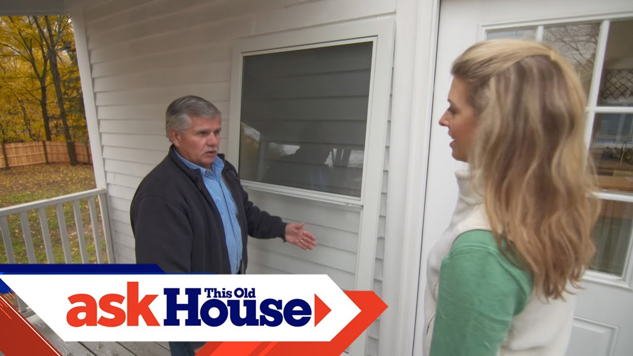 Как установить наружную дверь с дверцей для собаки | Ask This Old House