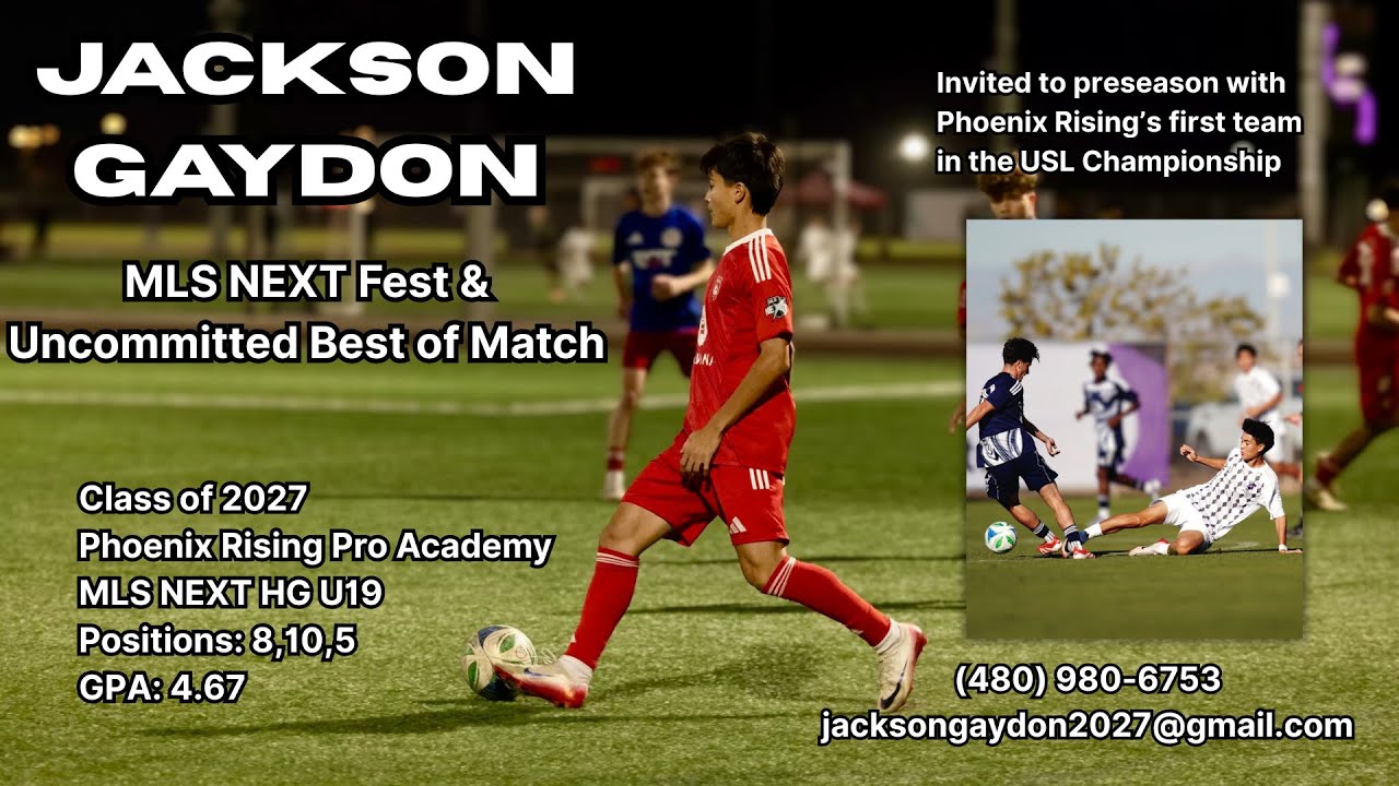 Jackson Gaydon | MLS NEXT Fest & Uncommitted Best of Match Highlights