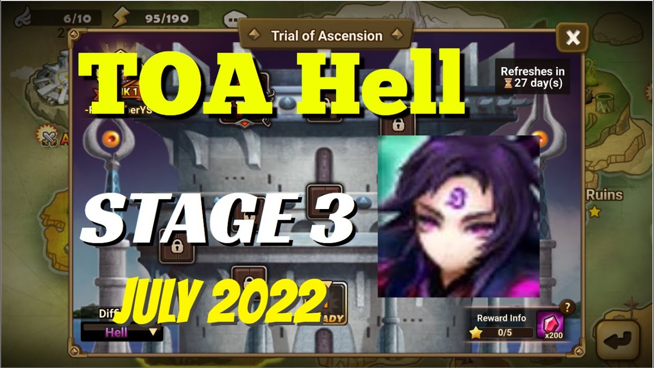 Toa Hell Stage 3 July 2022 (3 stars)