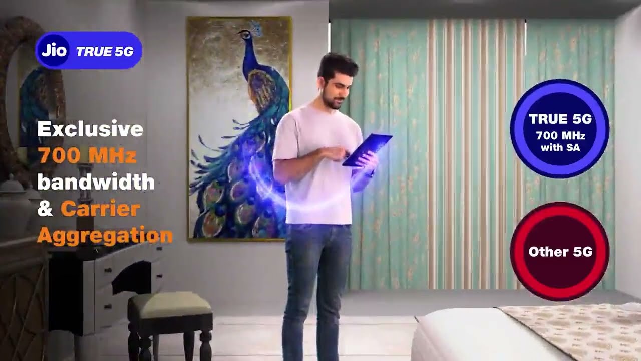 Watch this comparative video for a perspective. Blue signal = Jio True 5G | Red signal = Ordinary 5G
