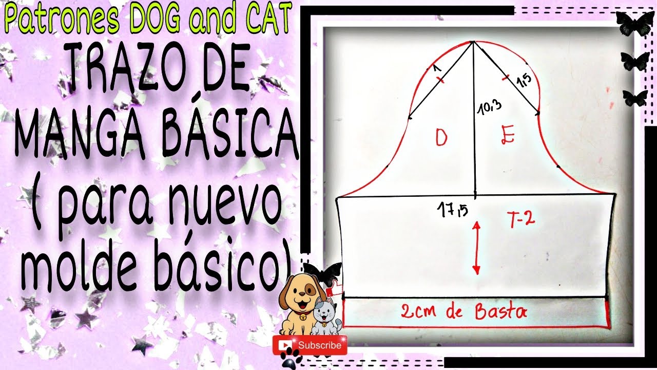 MANGA BÁSICA - TRAZO PASO A PASO - ropa para perro