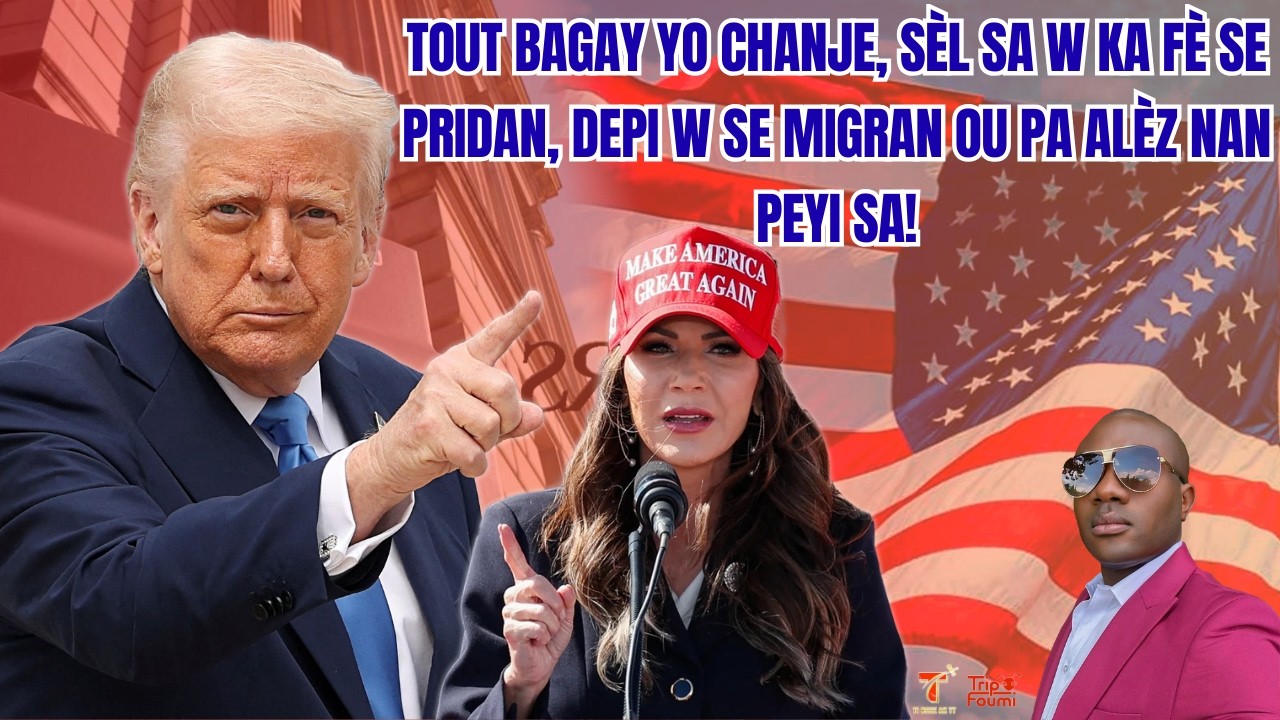 Bagay yo melanje, sèl solisyon an se pridans, depi w se migran ou pa alèz nan peyi sa!