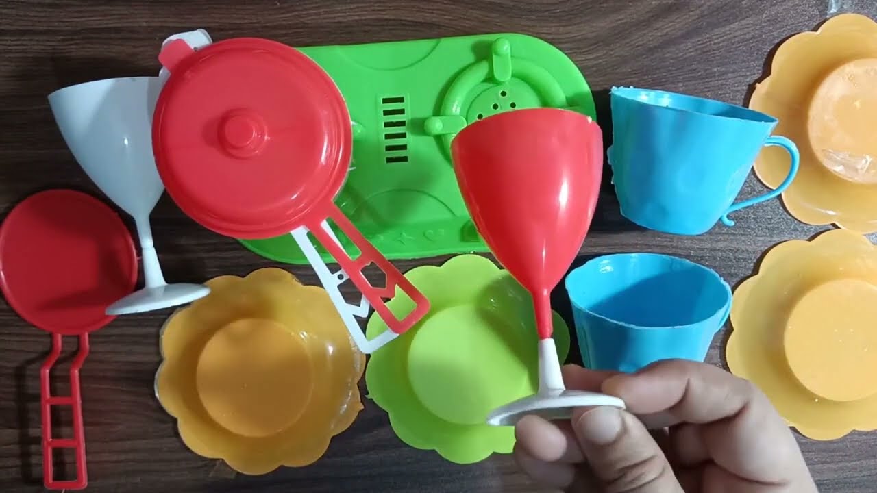 ASMR   6 minutes Satisfying with unboxing hello kitty kitchen set   hello kitty  miniature toy #asmr