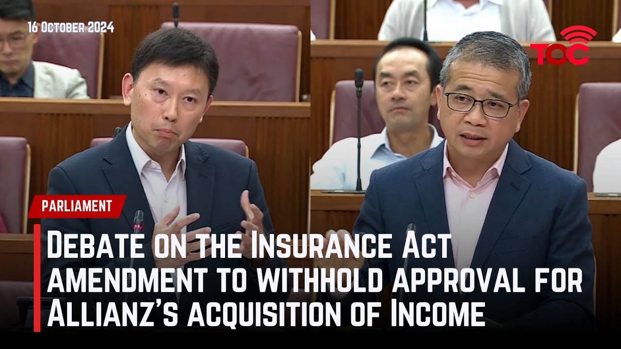 Debate on the Insurance Act amendment to withhold approval for Allianz's acquisition of Income
