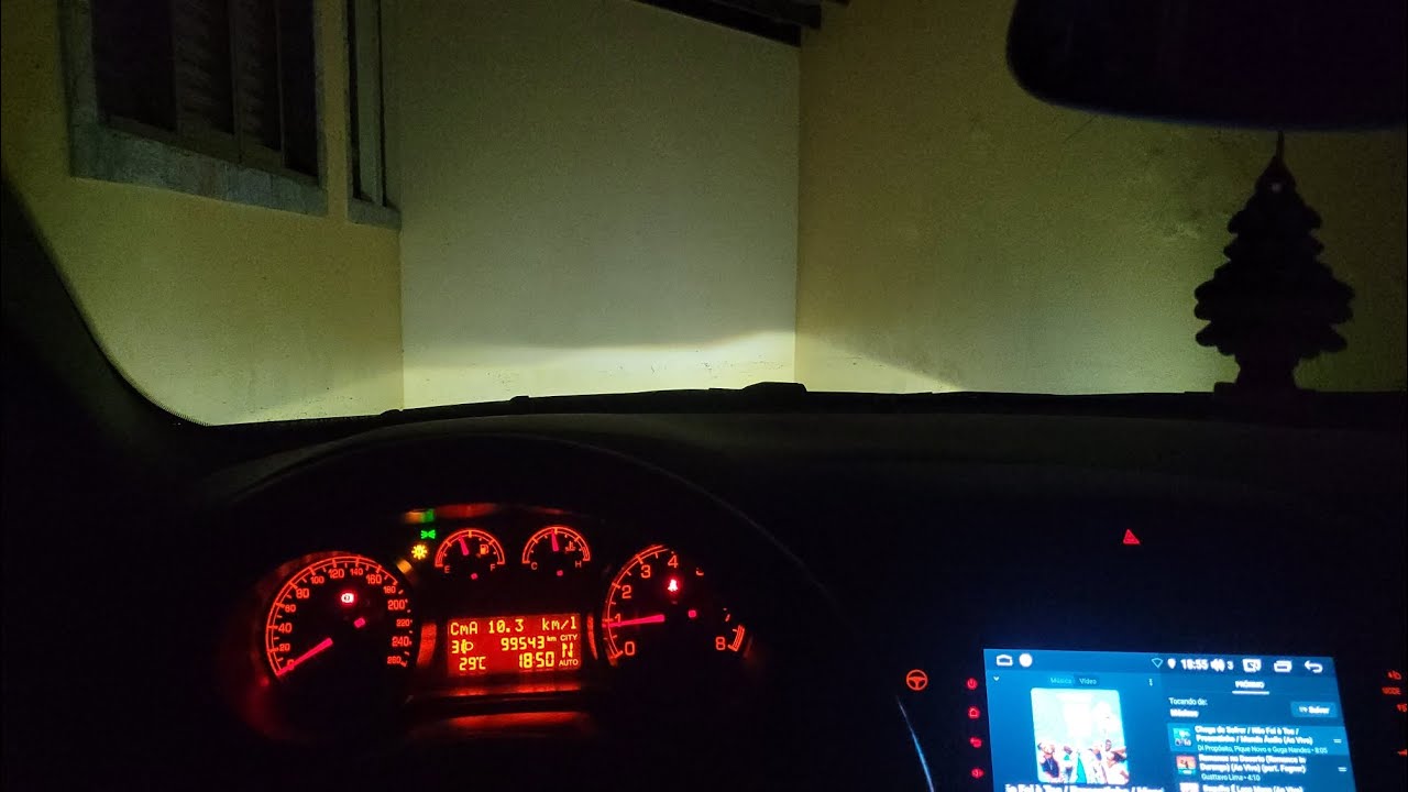 Led K5C plus no farol baixo Do fiat Bravo