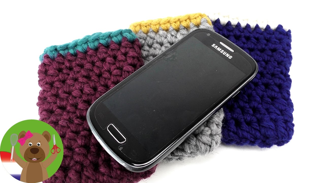 Telefoonhoesje maken van wol  -Telefoonhoesje haken simpel voor alle telefoons