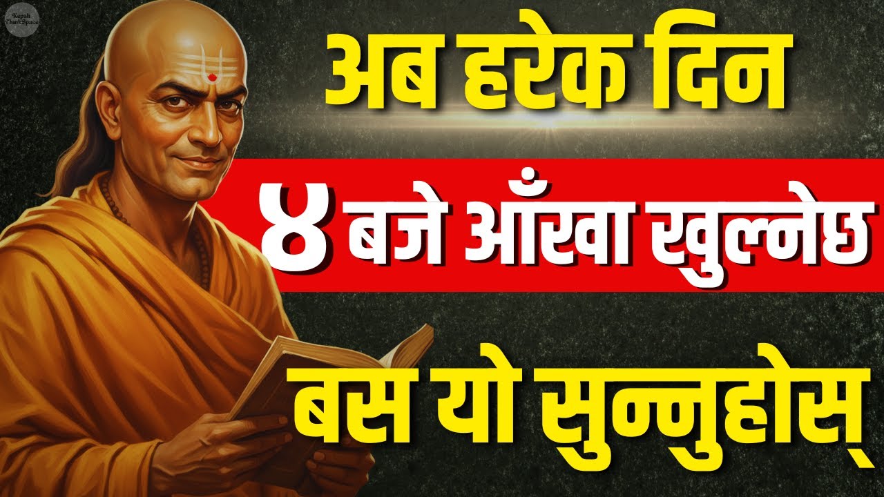 यो सुनेपछि तपाईं ४ बजे उठ्नुहुनेछ | Chanakya's Powerful Motivation in Nepali | Nepali ThinkSpace