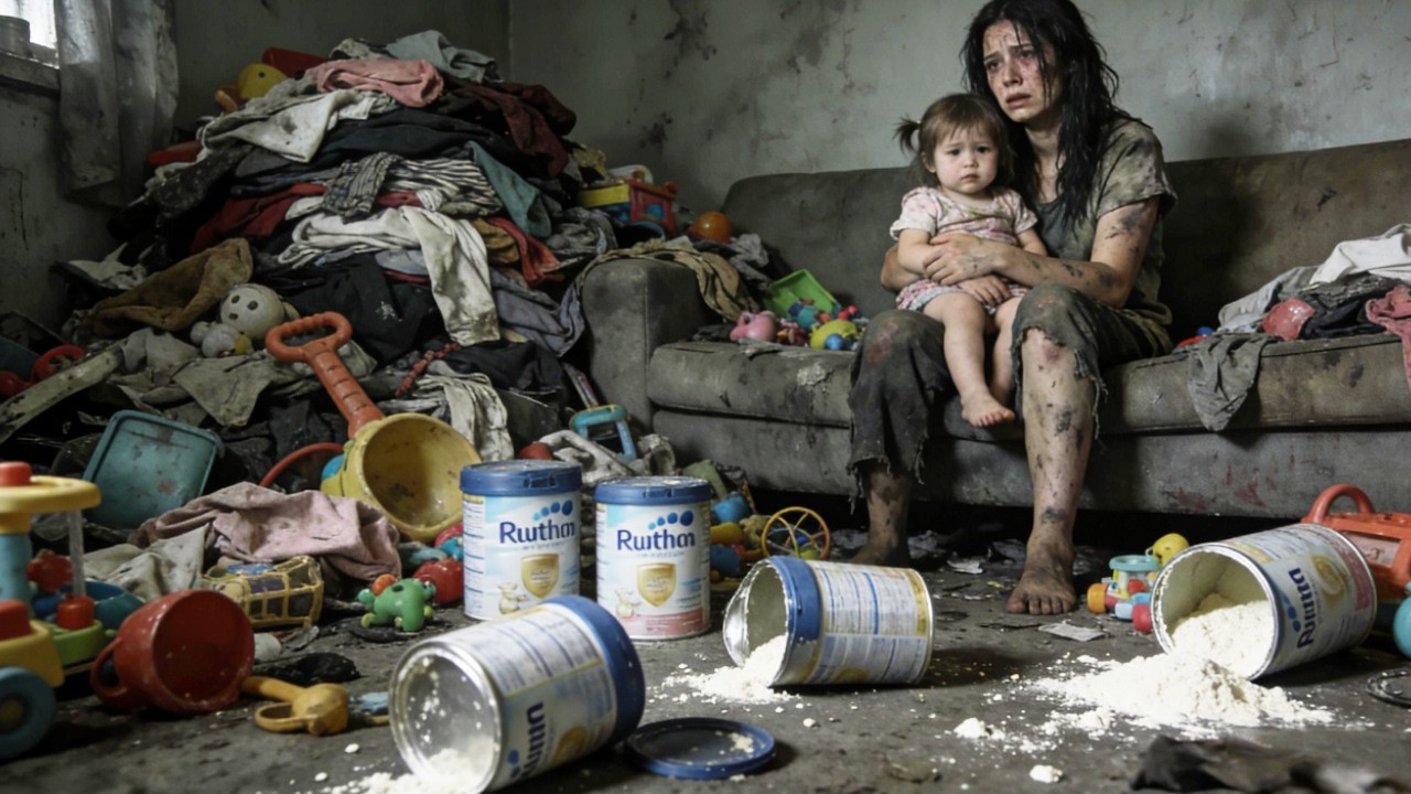 Abandoned by a Scumbag, Her Only Home Is a Pile of Trash… With Her Child！